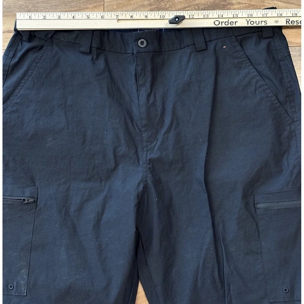 MOUNTAIN WAREHOUSE Mens 40x30.5‎ Straight Cargo Pants Black Stretch Gorpcore